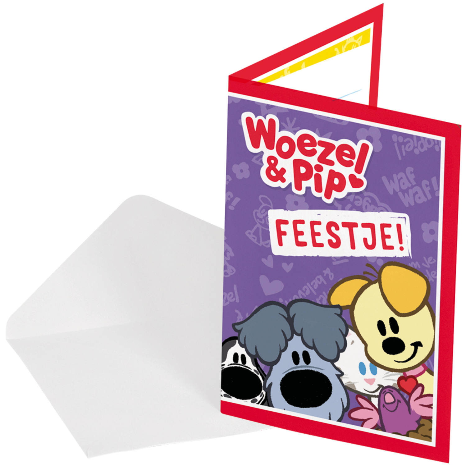 Uitnodigingen Woezel En Pip (8st) afbeelding