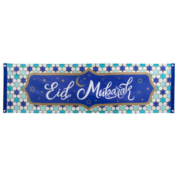 Boland - Polyester banner 'Eid Mubarak' - Geen thema - Ramadan versiering