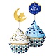 Cupcake Deco Set Eid Mubarak (20st)