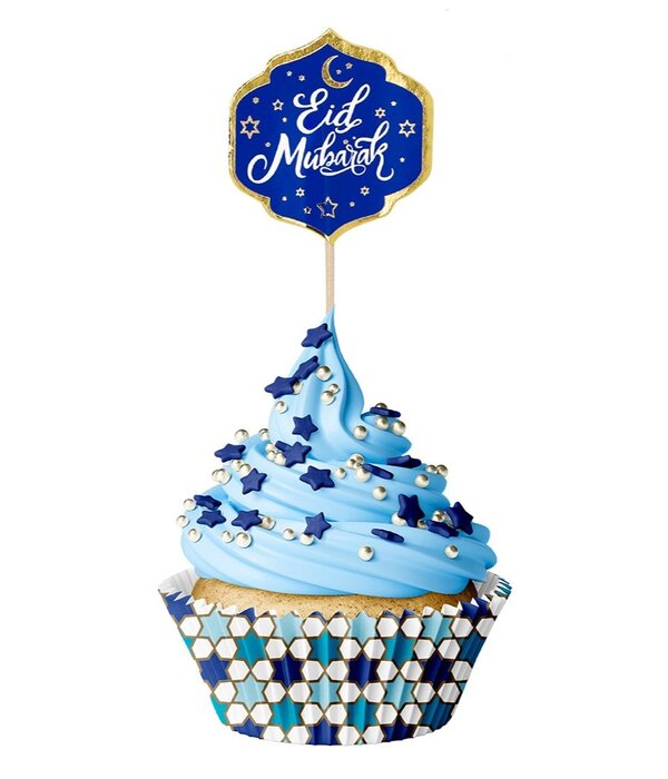 Cupcake Deco Set Eid Mubarak (20st)