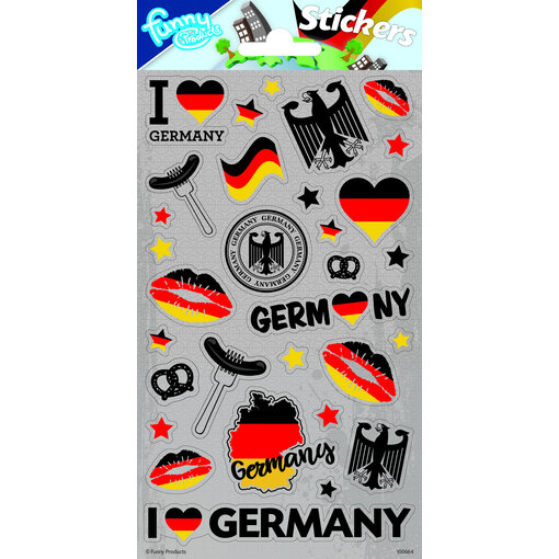 Stickervel Duitsland (10x20cm)