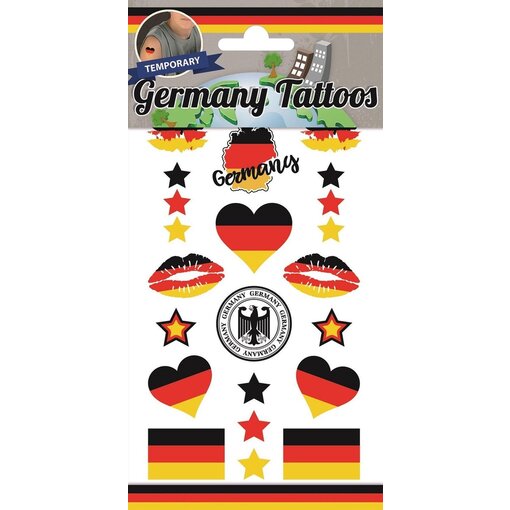 Plaktattoos Vel Duitsland (10x20cm)