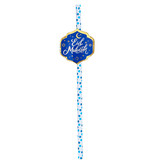 Rietjes Eid Mubarak Blauw/Goud (6st)