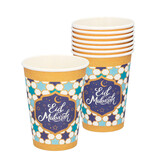 Bekers Eid Mubarak Blauw/Goud (8st)