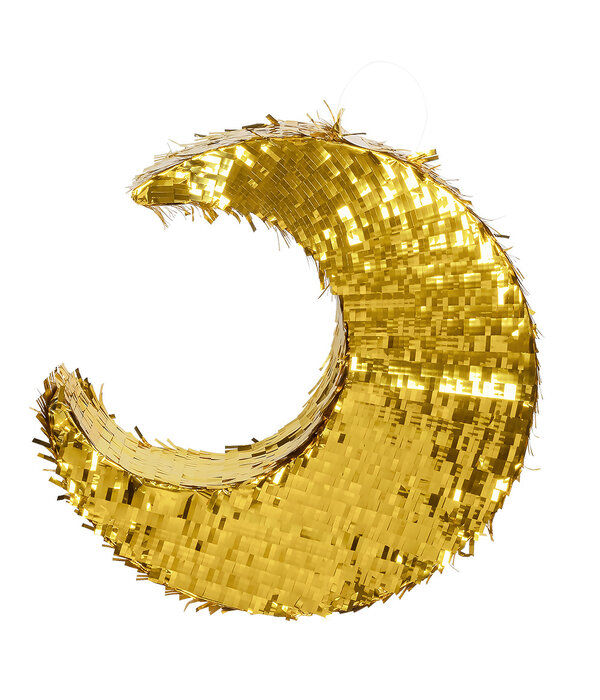 Pinata Maan Metallic Goud (44cm)