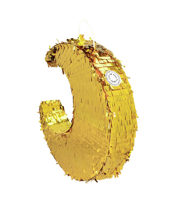 Pinata Maan Metallic Goud (44cm)