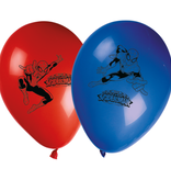 Latexballonnen Spider-Man Blauw Rood Bedrukt (8st)