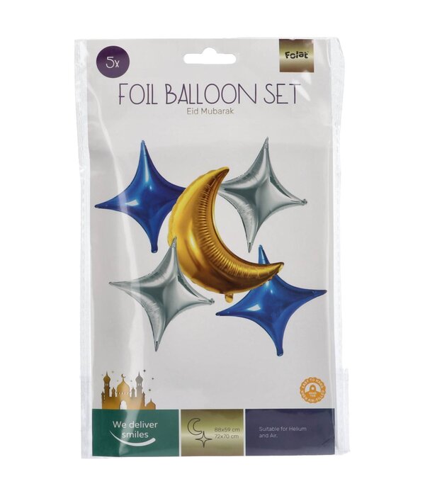Folieballonnen Set Eid Mubarak (5st)