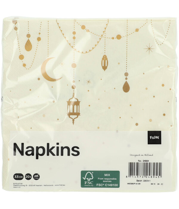 Servetten Ramadan Créme (20st)
