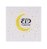 Servetten Eid Mubarak Goud/Wit (20st)