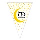 Vlaggenlijn Wit Eid Mubarak (5m)