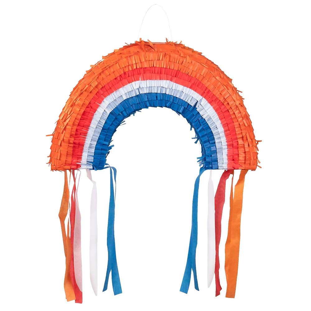 Pinata Regenboog Oranje Rood Wit Blauw