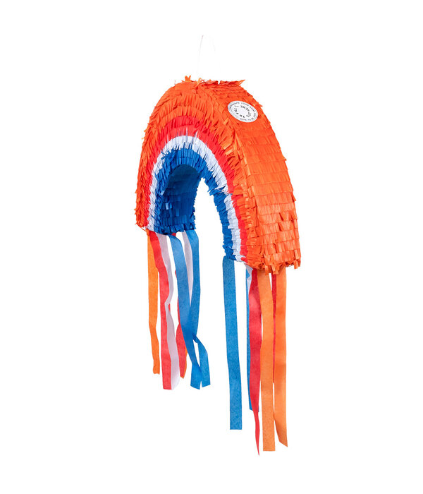 Pinata Regenboog Oranje Rood Wit Blauw