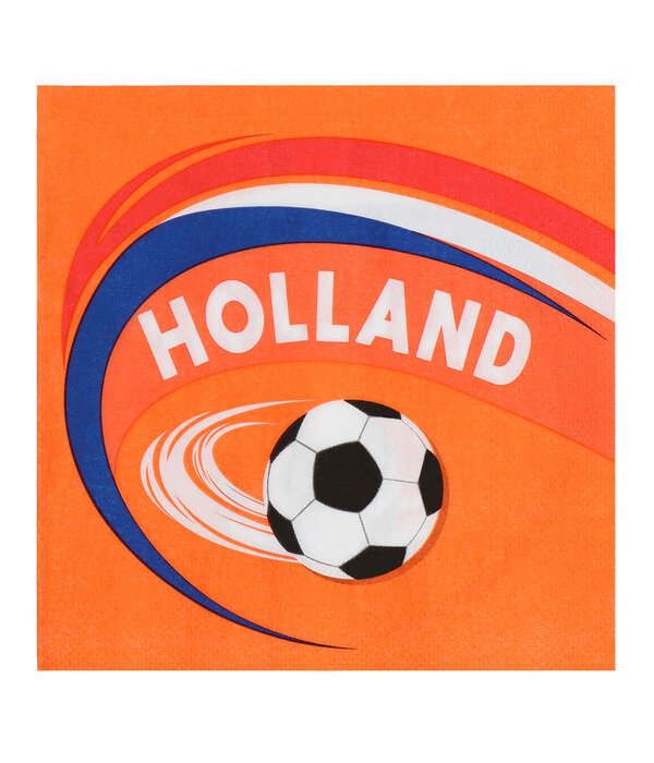 Servetten Holland Oranje Voetbal (20st)