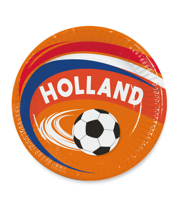 Bordjes Oranje Holland Voetbal 23cm (8st)