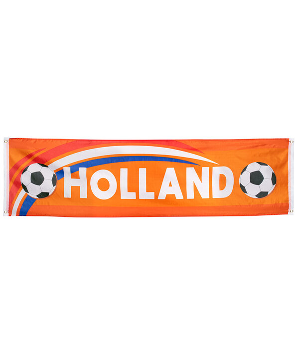 Spandoek Banner Oranje Holland Voetbal (180x50cm)