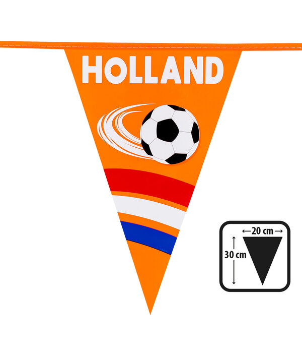 Vlaggenlijn oranje Holland Voetbal (6m)