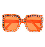 Partybril Bling Bling Oranje