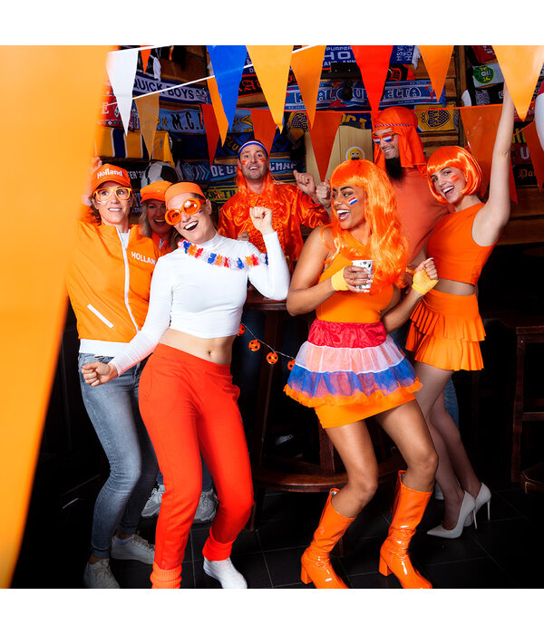 Hawaiikrans Oranje Holland (58cm)