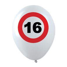 Ballonnen Verkeersbord 16 (12st)