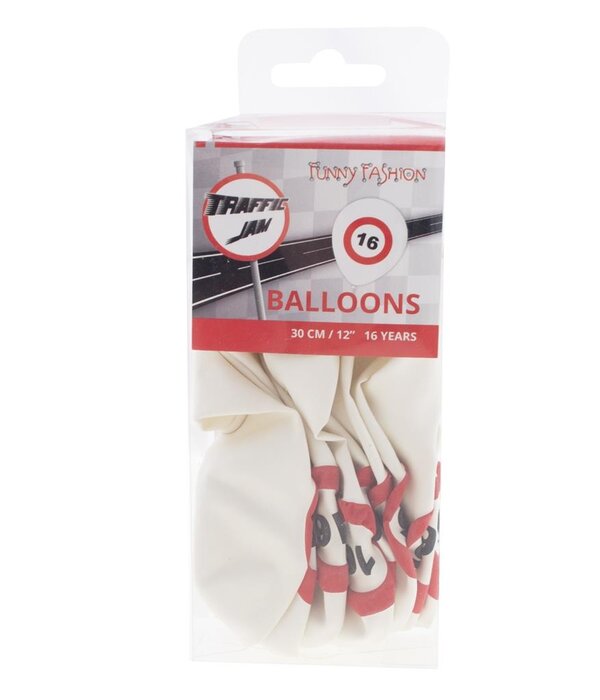 Ballonnen Verkeersbord 16 (12st)