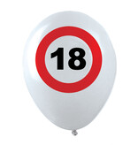 Ballonnen Verkeersbord 18 (12st)