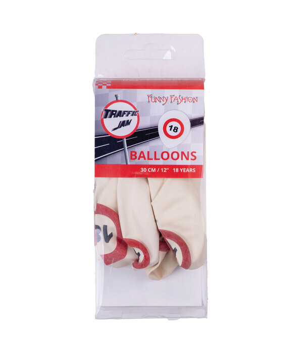 Ballonnen Verkeersbord 18 (12st)