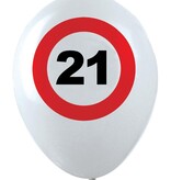 Ballonnen Verkeersbord 21 (12st)