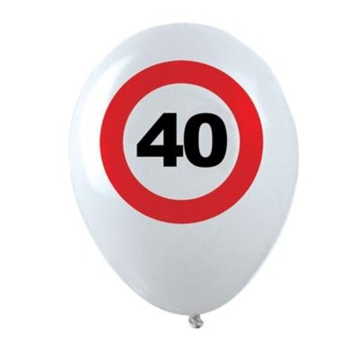 Ballonnen Verkeersbord 40 (12st)