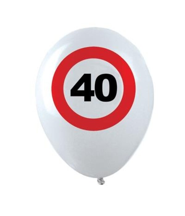 Ballonnen Verkeersbord 40 (12st)