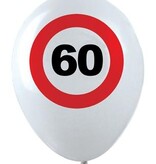 Ballonnen verkeersbord 60 (12 st)