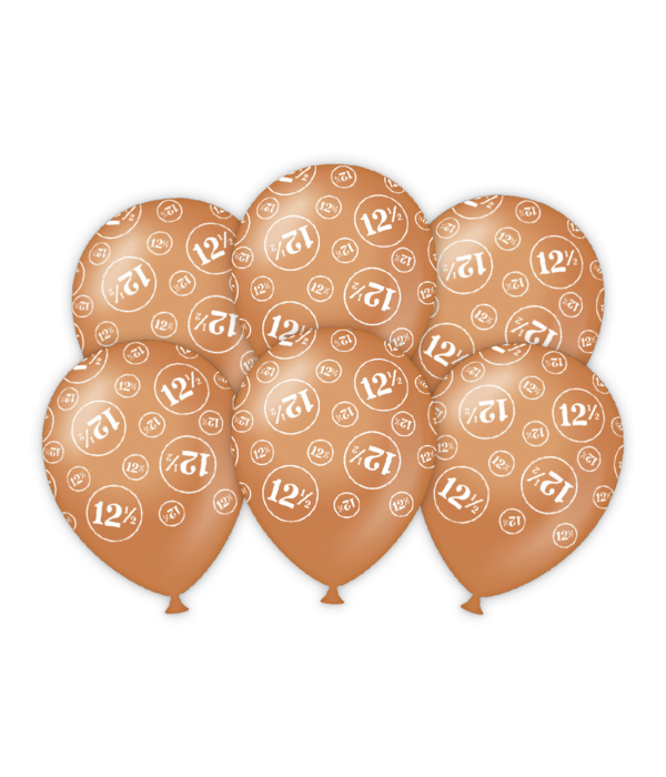 Jubileum Ballonnen 12,5 Jaar (6st)