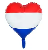 Folieballon Hart Holland Rood Wit Blauw (45cm)