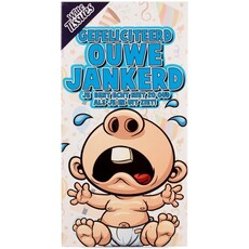 Tissuebox 'Gefeliciteerd ouwe Jankerd'