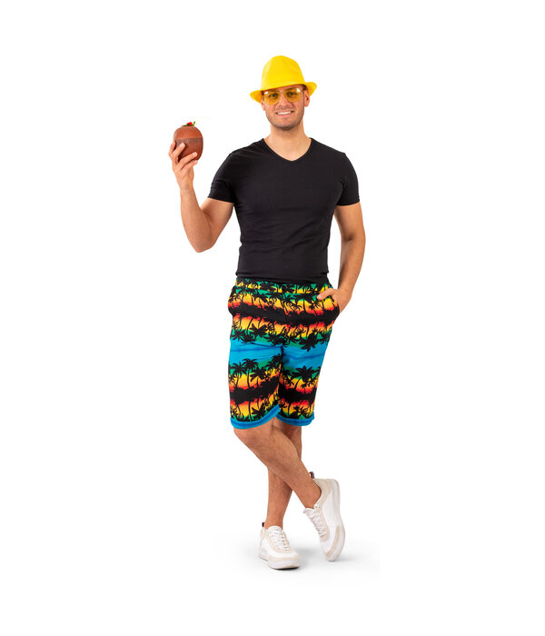 Tropische Hawaii Broek Sunset Heren