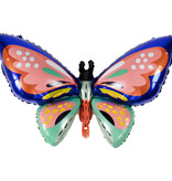 Folieballon Vlinder Multikleur (88x54cm)