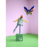 Folieballon Vlinder Multikleur (88x54cm)