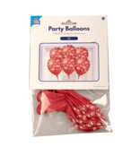 Latexballonnen rood 40-jarig jubileum (6st)