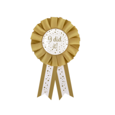 'I Did It' Rozet Goud/Wit