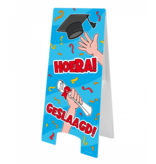 Waarschuwingsbord Geslaagd Cartoon