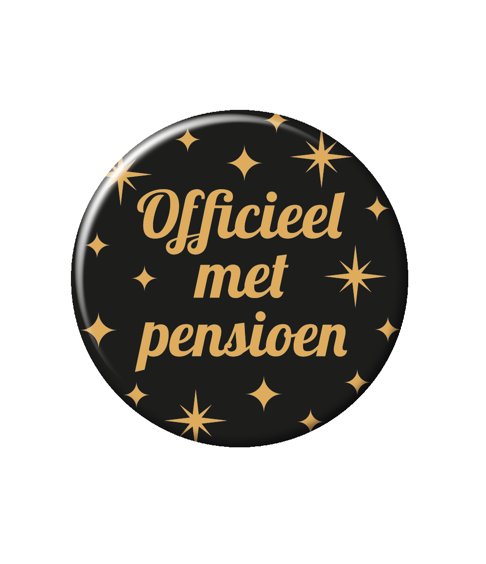 Paperdreams - Button Classy Party - Pensioen