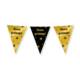 Classy Vlaggenlijn 'Hoera Geslaagd' Zwart/Goud