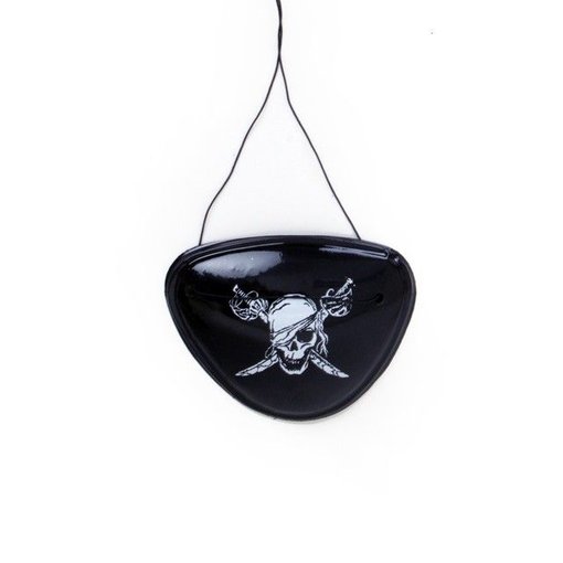 Piraten Ooglapje plastic met print