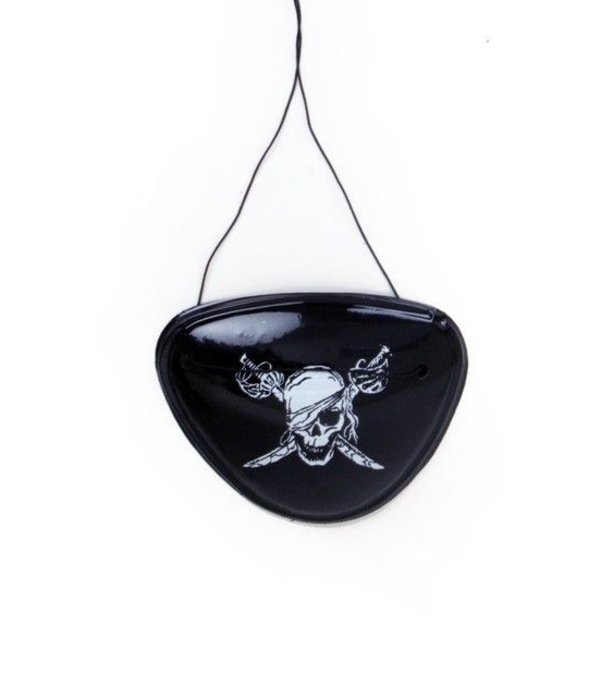 Piraten Ooglapje plastic met print