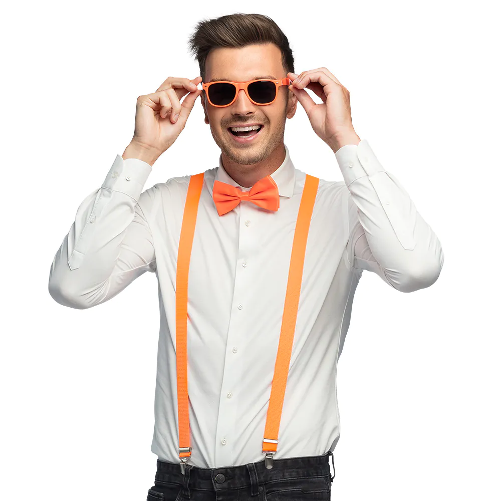 Neon Party Accessoires Set Oranje afbeelding
