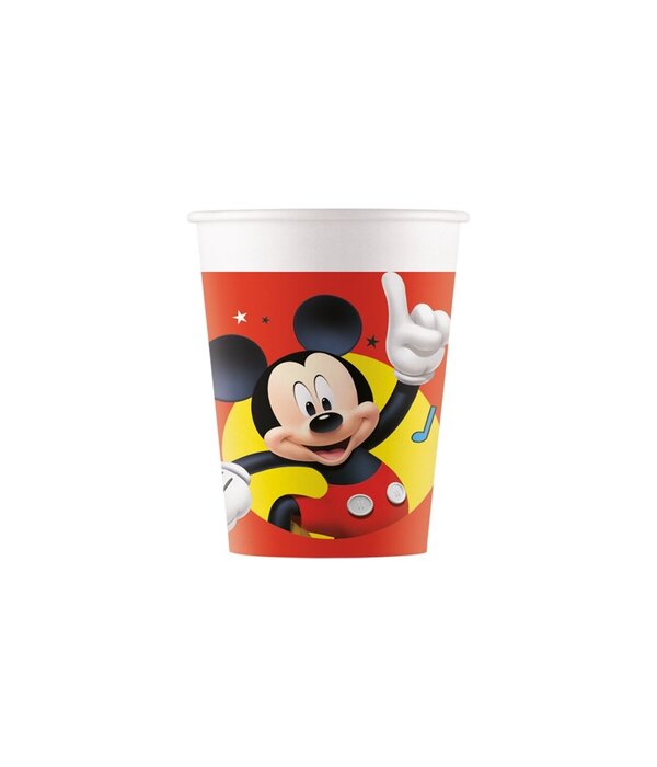Papieren Bekers Mickey Mouse Playful (8st)