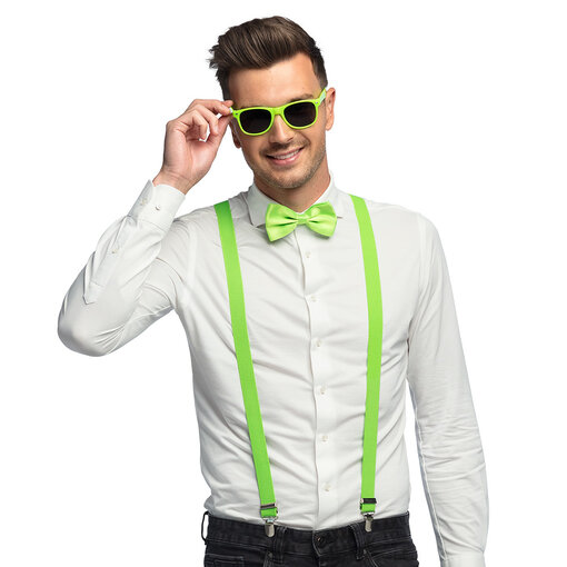 Neon Party Accessoires Set Groen