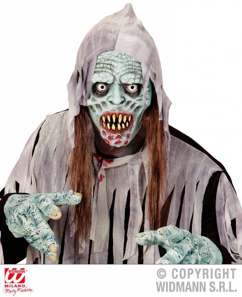 Masker besmette zombie met haar afbeelding