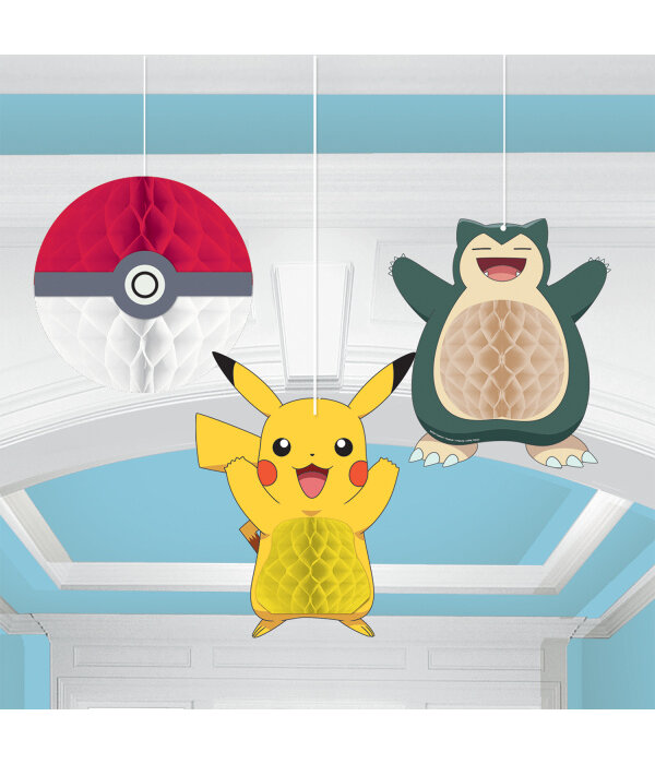 Honeycomb Decoratie Pokémon (3st)
