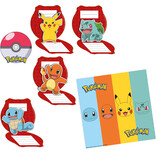 Uitnodigingen Pokemon PokéBall (8st)